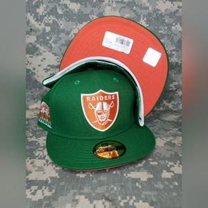 Las Vegas Raiders Hat Cap 59FIFTY 7 1/4 New Era 1988 Pro Bowl Side Patch Hawaii
